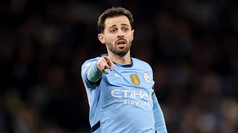 Após uma temporada conturbada, Bernardo Silva se torna capitão do Manchester City, assumindo a missão de equilibrar vestiário, responsabilidade e competitividade. (Foto: Carl Recine/Getty Images)