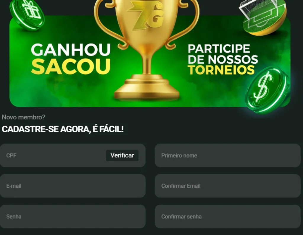 Como criar uma conta na 7Games