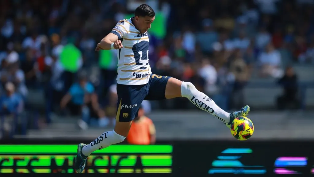 Funes Mori em jogo do Pumas UNAM. Foto: Hector Vivas/Getty Images