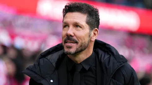 Diego Simeone em jogo do Atlético de Madrid. Foto: Angel Martinez