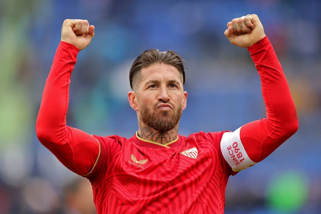 Sergio Ramos enfrentando o Getafe (Photo by Gonzalo Arroyo Moreno/Getty Images)