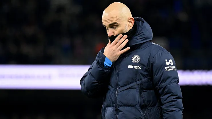 Enzo Maresca em jogo do Chelsea. Foto: Michael Regan