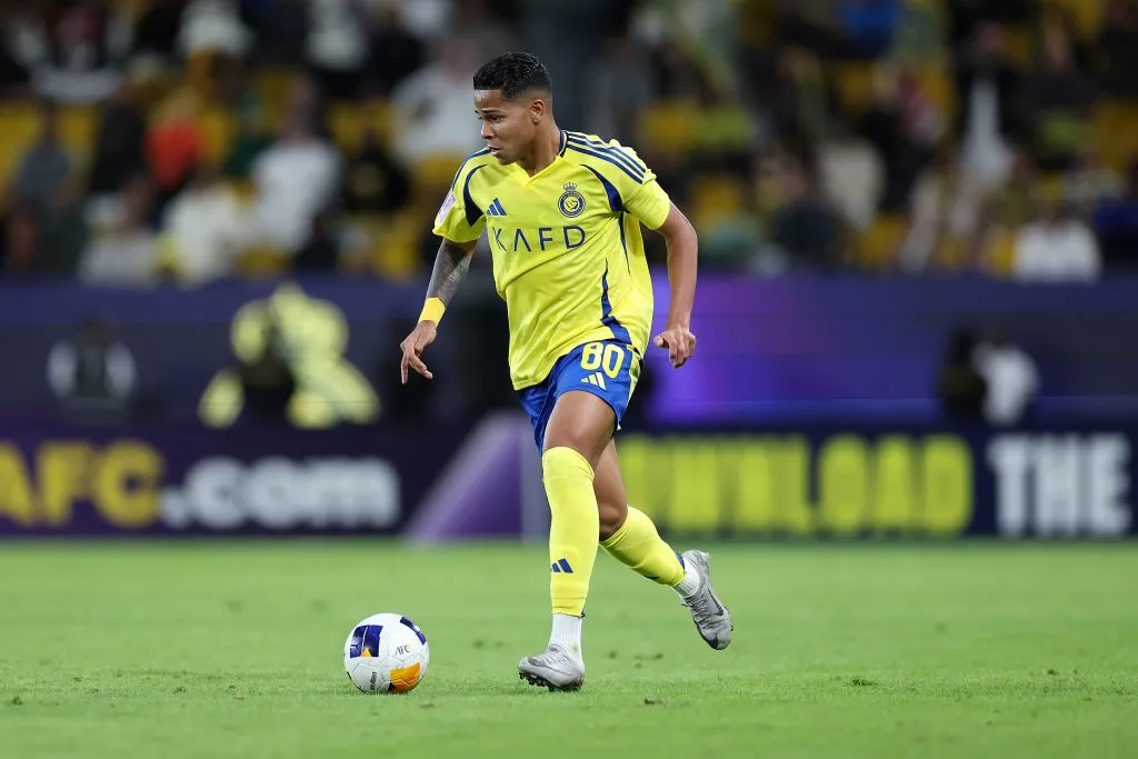Wesley em ação pelo Al-Nassr na AFC Champions League. (Photo by Abdullah Ahmed/Getty Images)