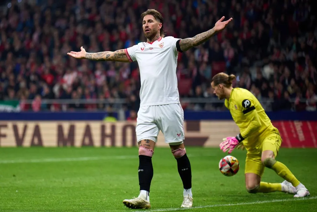 Sergio Ramos nos tempos de Sevilla (Photo by Angel Martinez/Getty Images)