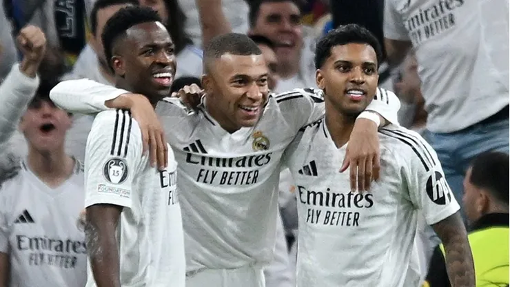 Vini Jr, Rodrygo e Mbappé (Photo by Denis Doyle/Getty Images)