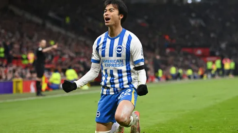 Kaoru Mitoma entra na mira do Manchester United. Foto: Gareth Copley/Getty Images
