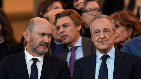 O Real Madrid abre um novo ciclo com a chegada de Xabi Alonso como treinador. Sua apresentação oficial será conduzida por Florentino Pérez no Santiago Bernabéu.(Foto por Angel Martinez/Getty Images)