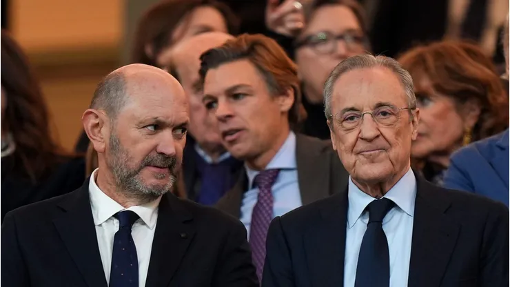 O Real Madrid abre um novo ciclo com a chegada de Xabi Alonso como treinador. Sua apresentação oficial será conduzida por Florentino Pérez no Santiago Bernabéu.(Foto por Angel Martinez/Getty Images)