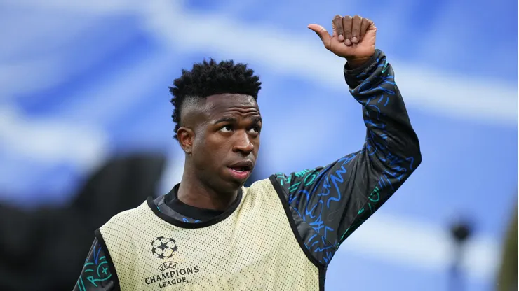 Vini Jr deve fazer pedido de desculpas no vestiário. Foto: Angel Martinez/Getty Images