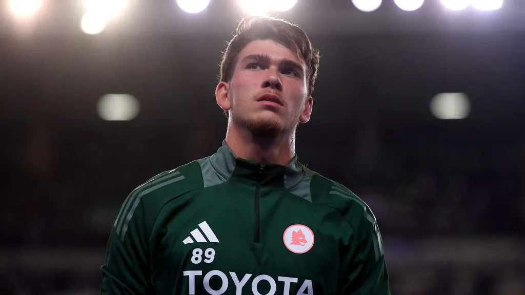 Renato Marin em jogo da Roma. Foto: Alessandro Sabattini/Getty Images