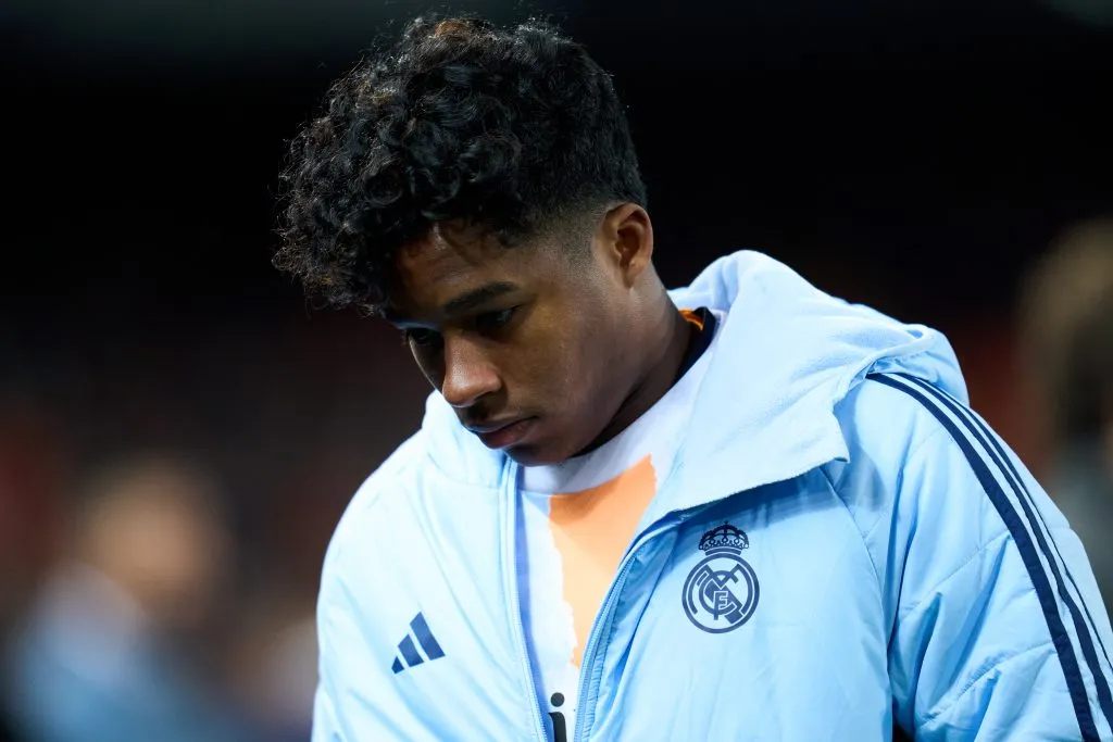 Endrick pouco vem jogando (Photo by Aitor Alcalde/Getty Images)