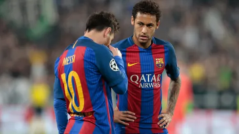 Neymar e Messi juntos em jogo do Barcelona. Foto: Emilio Andreoli