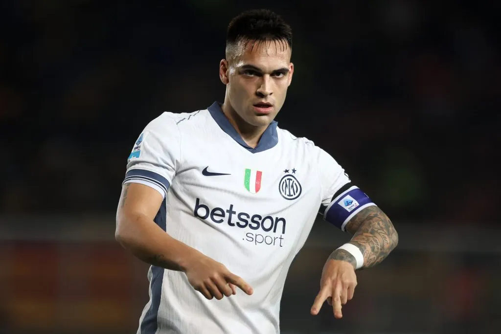 Lautaro em jogo da Internazionale. Foto: Maurizio Lagana/Getty Images