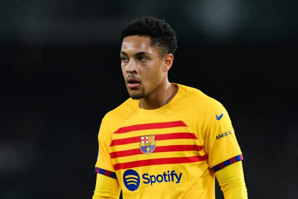 Vitor Roque pelo Barça. (Photo by David Ramos/Getty Images)