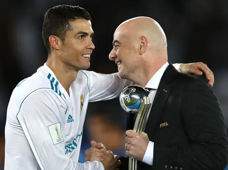 Cristiano Ronaldo recebe mensagem do presidente da FIFA