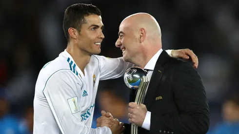 Gianni Infantino e Cristiano Ronaldo juntos