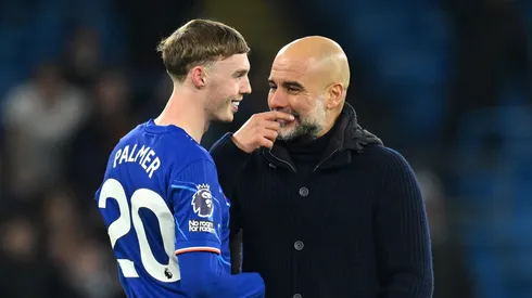 Cole Palmer e Pep Guardiola juntos