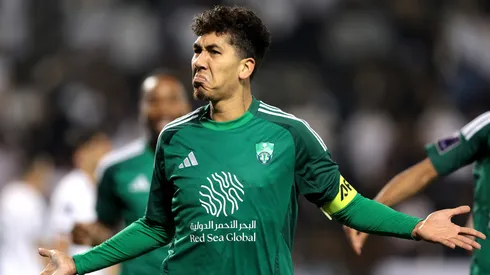Roberto Firmino após marcar gol pelo Al-Ahli
