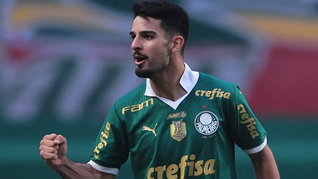 Flaco em campo pelo Palmeiras. Foto: Ettore Chiereguini/AGIF