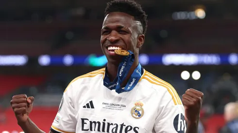 Vini Jr surpreende titular do Real Madrid após aviso de Hazard. Foto: Lars Baron/Getty Images