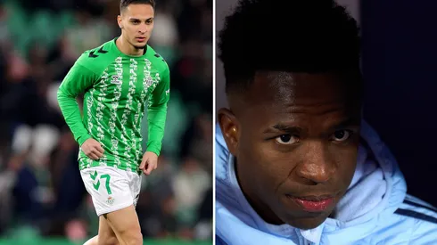 Antony supera Vinicius Júnior no Real Madrid. Fotos: Fran Santiago e Angel Martinez/Getty Imagens