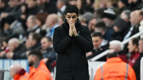 Treinador do Arsenal Mikel Arteta durante partida