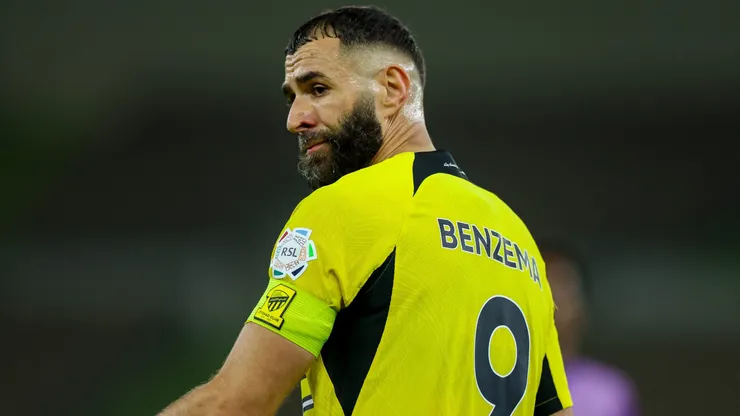 Karim Benzema em jogo do Al-Ittihad. Atacante pode mudar de clube na próxima temporada. Foto: Yasser Bakhsh