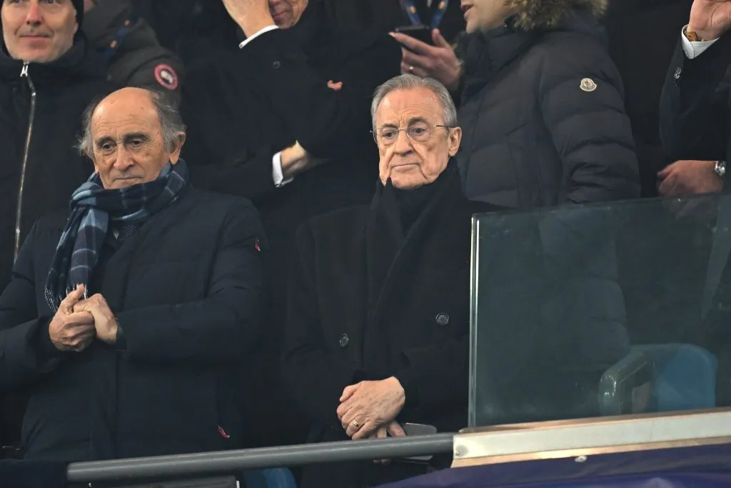 Florentino Pérez, do Real Madrid, presente em Manchester. (Photo by Michael Regan/Getty Images)