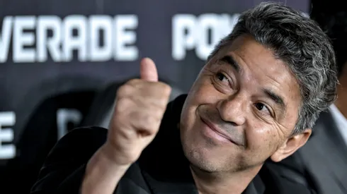 Técnico Marcelo Gallardo em jogo do River Plate. Foto: Marcelo Endelli