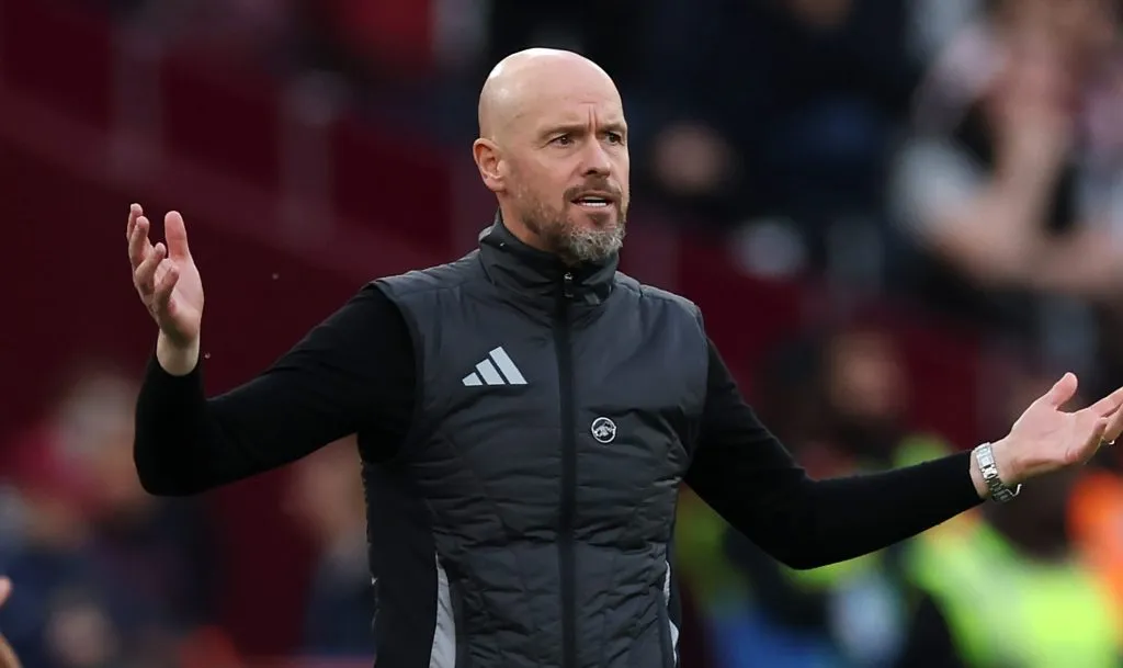 Erik ten Hag nos tempos de Manchester United (Eddie Keogh/Getty Images)
