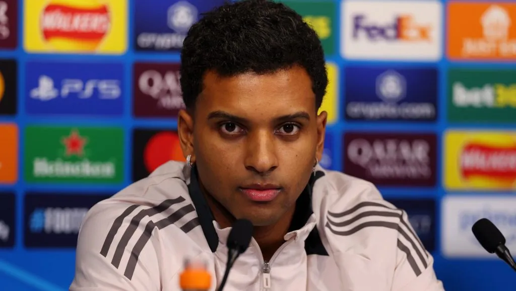 Rodrygo Goes, atacante do Real Madrid (Photo by Molly Darlington/Getty Images)