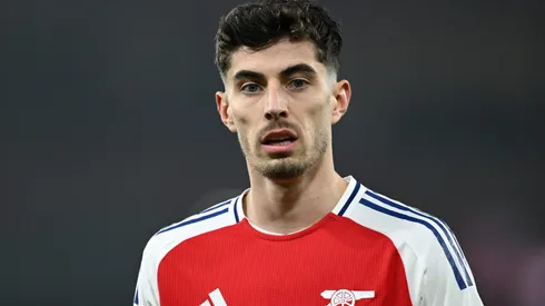 Kai Havertz pode surpreender e voltar a tempo da decisão da Liga dos Campeões, enquanto o Arsenal enfrenta lesões, pressão na Premier League e o desafio de manter o moral elevado. (Photo by Justin Setterfield/Getty Images)