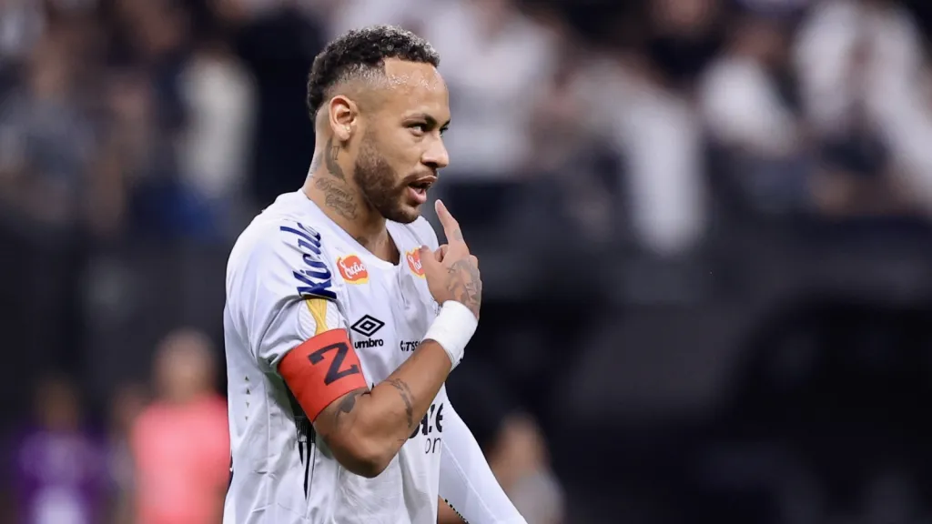 Neymar em jogo do Santos contra o Corinthians (foto:Marcello Zambrana/AGIF)