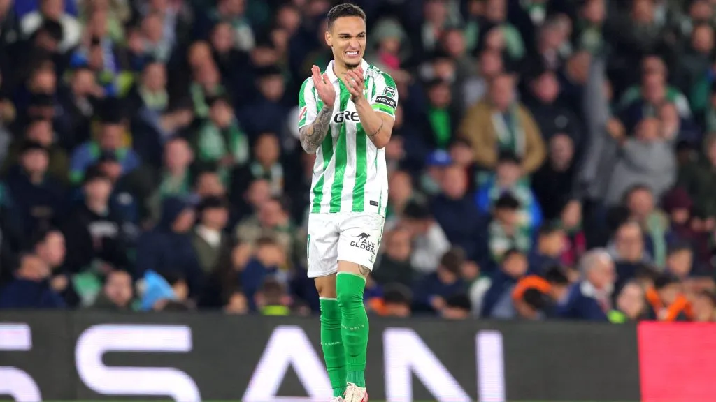 Antony em jogo do Real Betis. Foto: Fran Santiago/Getty Images