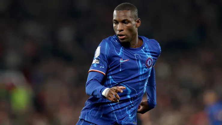 Nicolas Jackson em jogo do Chelsea. Atacante não vai mais para o Bayern de Munique. Foto: Carl Recine