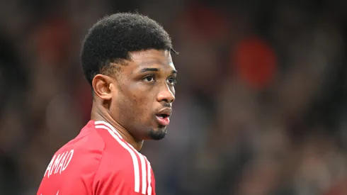 Fora da Champions e pressionado por questões financeiras, o Manchester United considera negociar Amad Diallo. (Photo by Michael Regan/Getty Images)