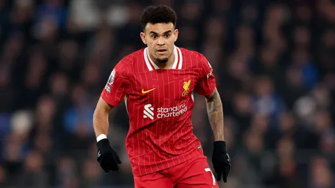 Luis Díaz não conseguiu jogar quando Wesley entrou em campo. Foto: Carl Recine/Getty Images