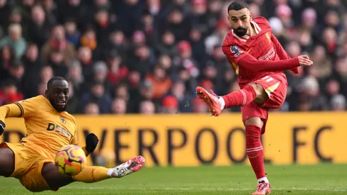 Salah em campo pelo Liverpool (Photo by Stu Forster/Getty Images)