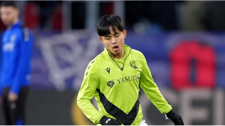 Takefusa Kubo em campo pela Real Sociedad. Foto: Juan Manuel Serrano Arce