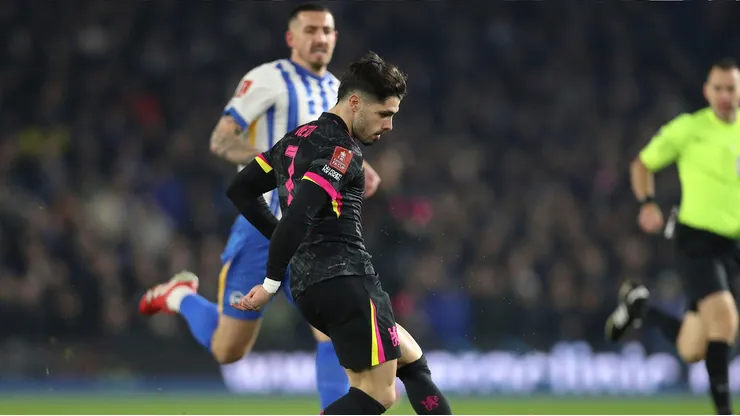 Pedro Neto pelo Chelsea. Foto: Every Second Media / Alamy Stock Photo