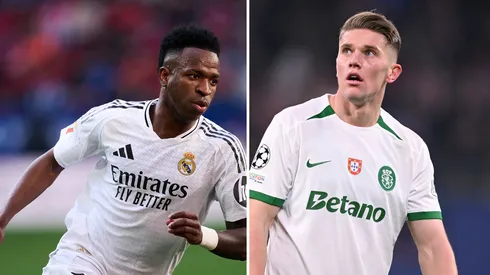 Real Madrid quer Gyokeres para lugar de Vinicius Jr. Fotos: Manuel Serrano Arce e Stuart Franklin/Getty Images)