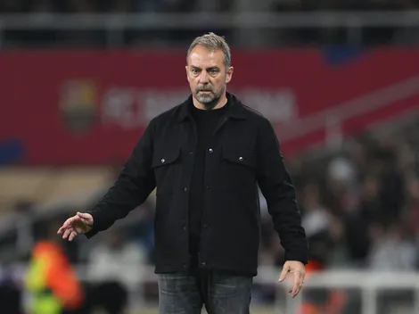 Hansi Flick comenta atraso de Jules Koundé contra o Rayo Vallecano