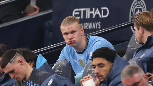 Haaland começará no banco do City contra o Real Madrid na Champions.