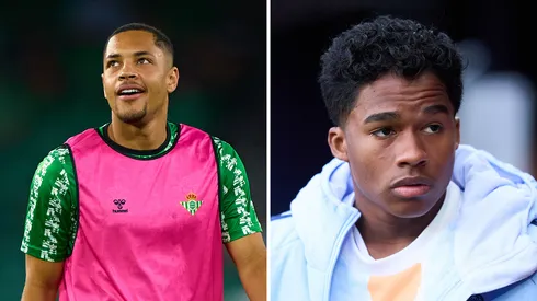 Vitor Roque e Endrick. Foto Vitor Roque: Fran Santiago/Getty Images - Foto Endrick: Juan Manuel Serrano Arce/Getty Images