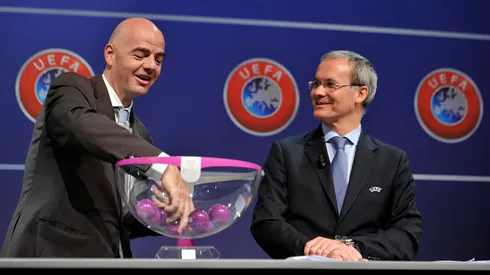 Evento de sorteio da Champions League na temporada 2014/15