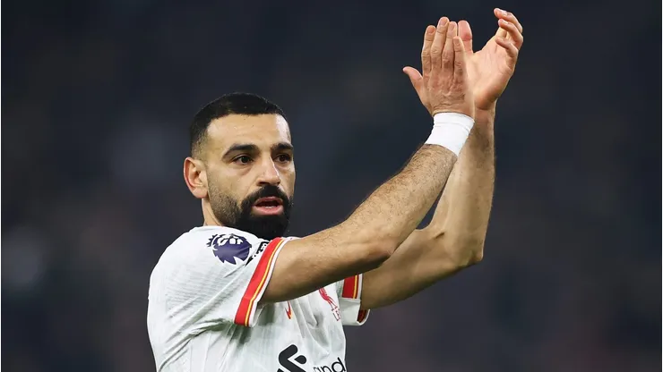 Mohamed Salah atingiu 49 participações em gols na temporada e se tornou o primeiro jogador em uma década a marcar e assistir em dez partidas da liga. (Foto de Dan Istitene/Getty Images)