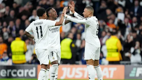 Jogadores do Real Madrid comemorando gol. Foto: Angel Martinez