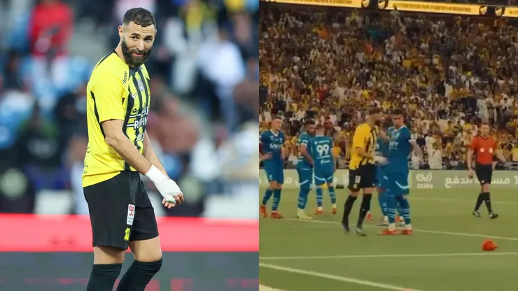 Benzema aproveita vacilo do Al-Hilal e faz golaço. Foto: Yasser Bakhsh/Getty Images