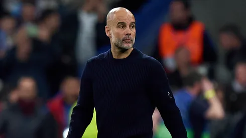 Treinador do Manchester City em partida