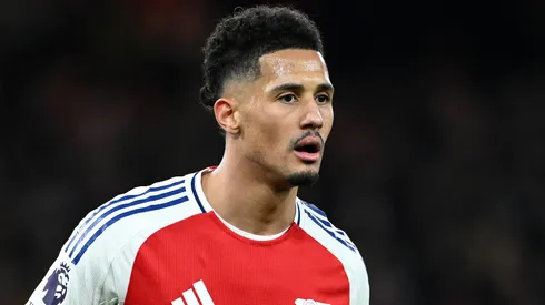 Real Madrid terá que pagar R$ 645 milhões para tirar Saliba do Arsenal. Foto: Justin Setterfield/Getty Images